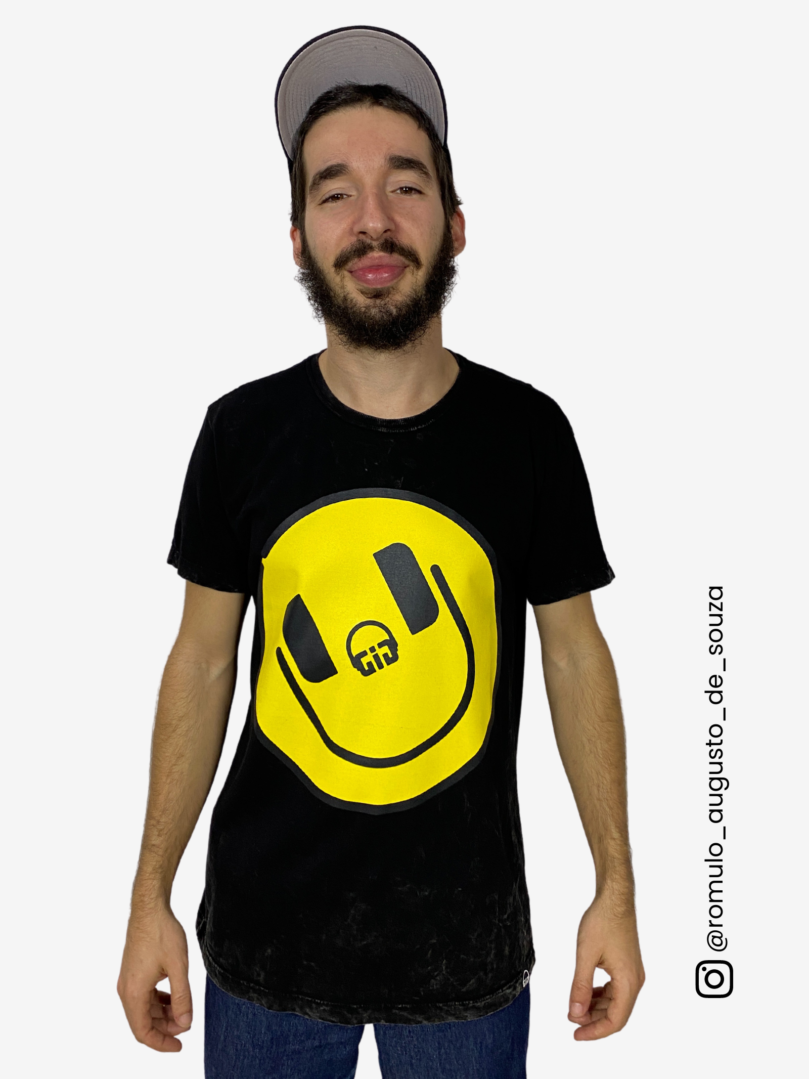 Camiseta Smileset Preta Reativo GIG Groove