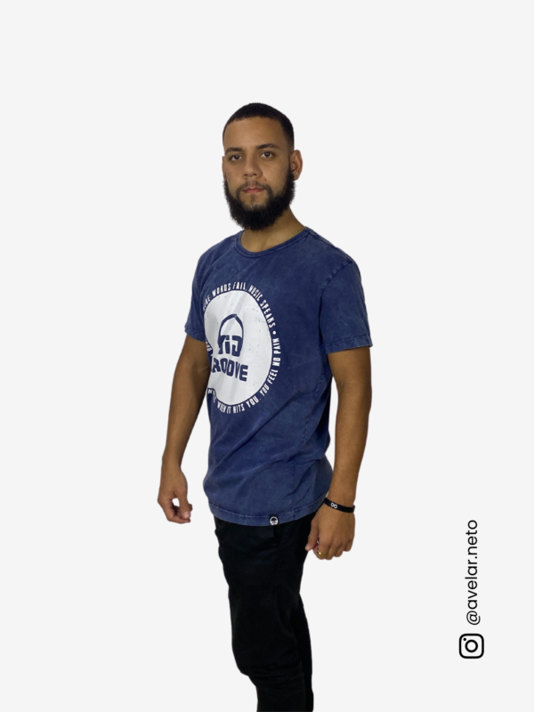 Camiseta Círculo GIG Azul Reativo GIG Groove