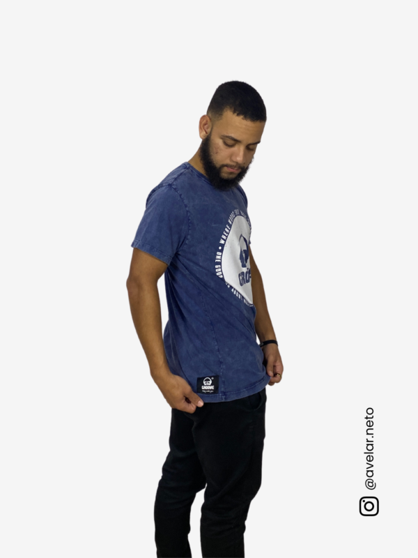 Camiseta Círculo GIG Azul Reativo GIG Groove