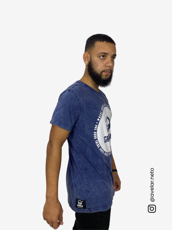 Camiseta Círculo GIG Azul Reativo GIG Groove