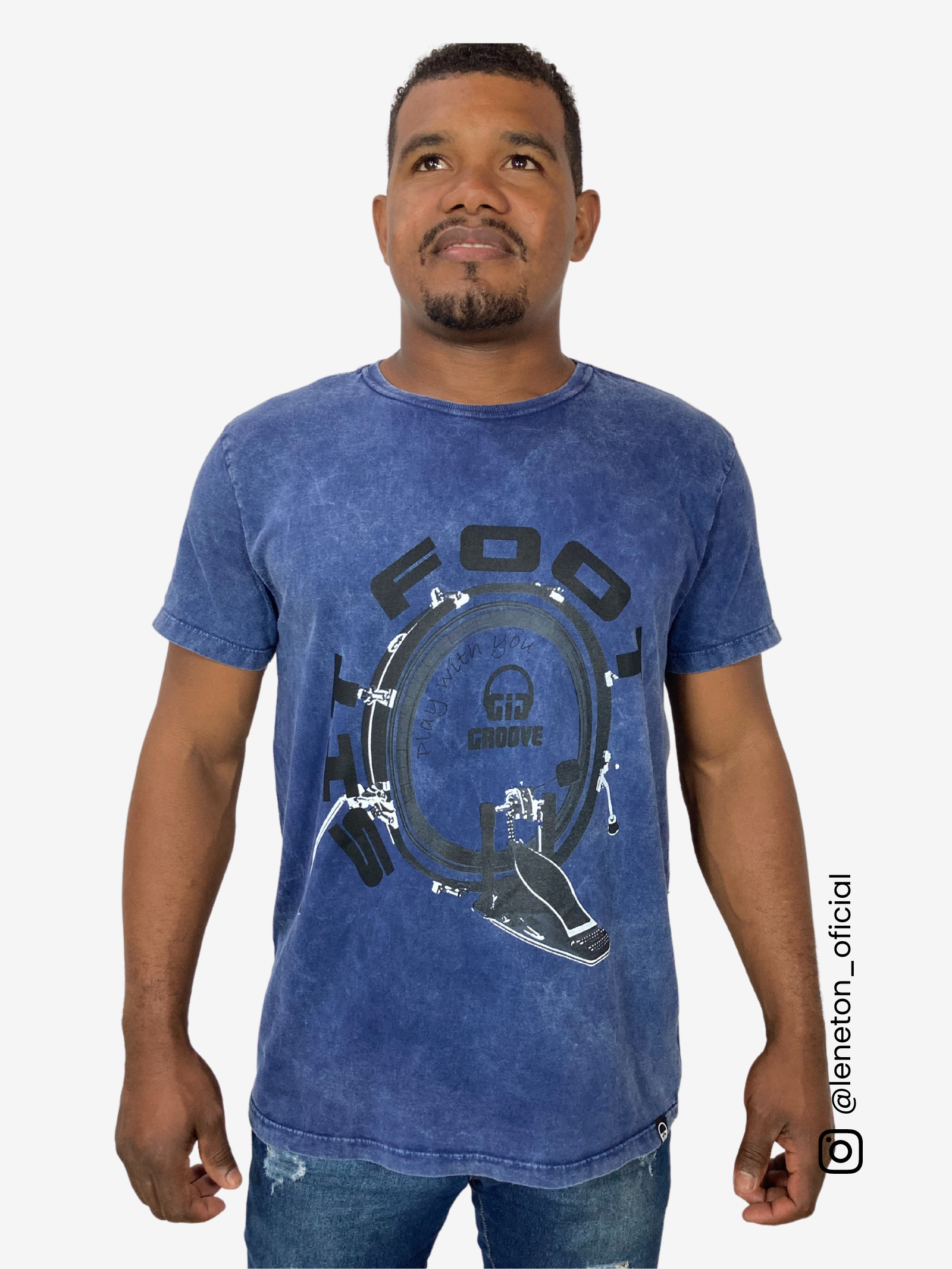 Camiseta Sit Foot Azul Reativo GIG Groove