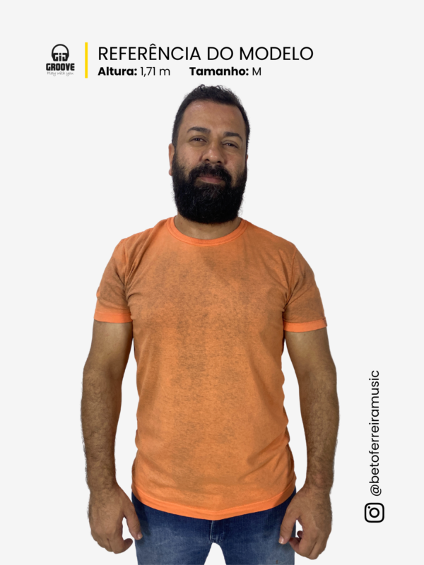 Camiseta Laranja Reativo GIG Groove