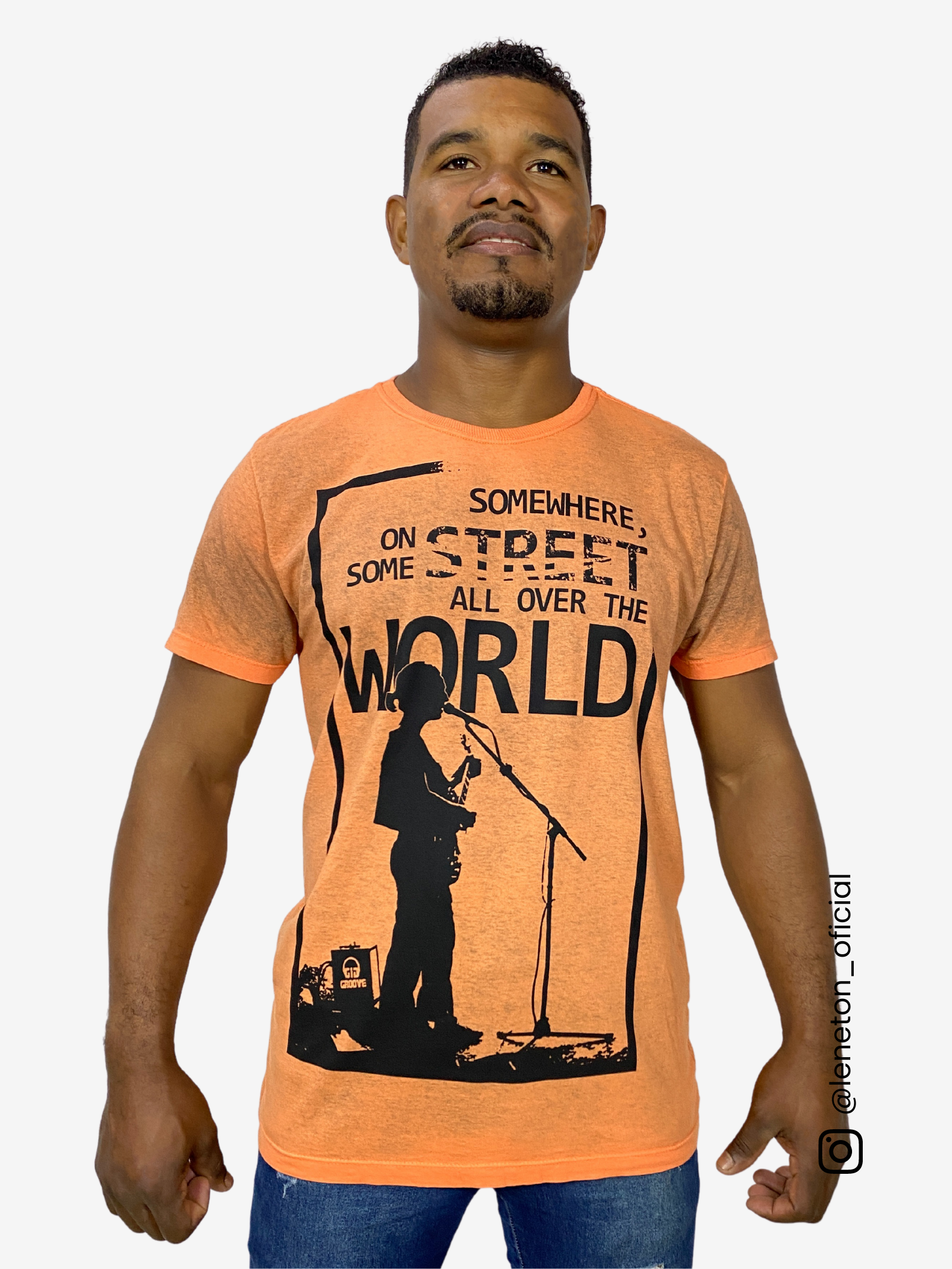 Camiseta Street Music Laranja Reativo GIG Groove