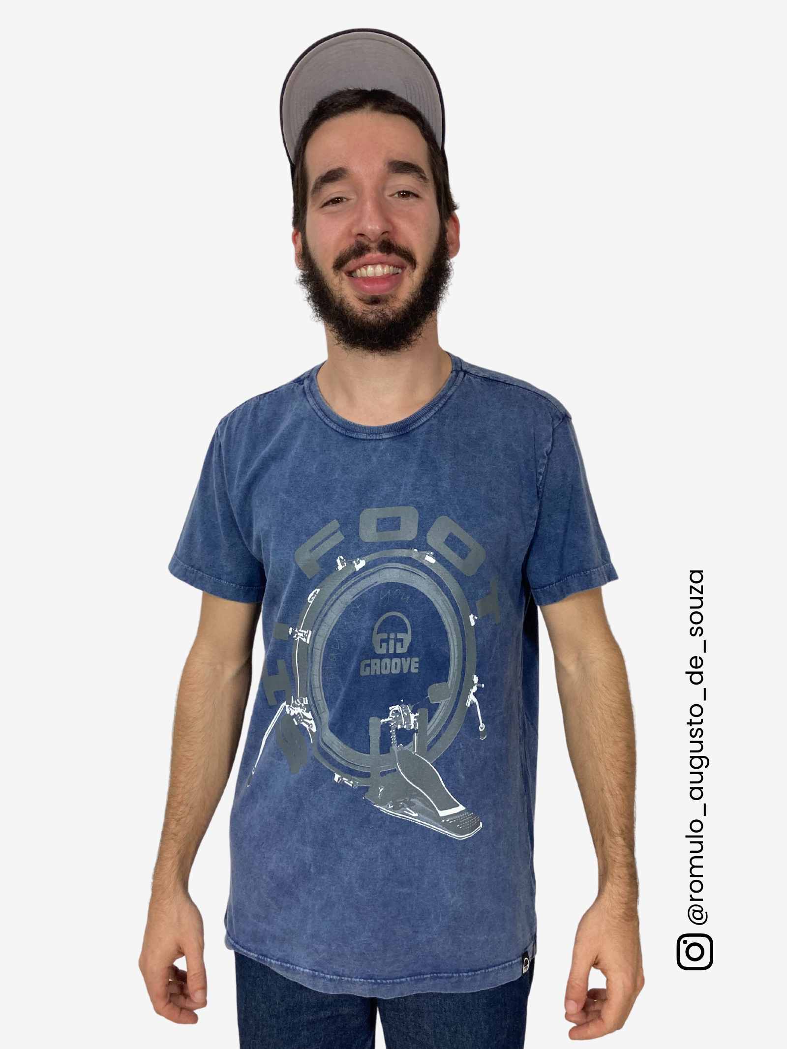 Camiseta Sit Foot Levels Azul Reativo GIG Groove