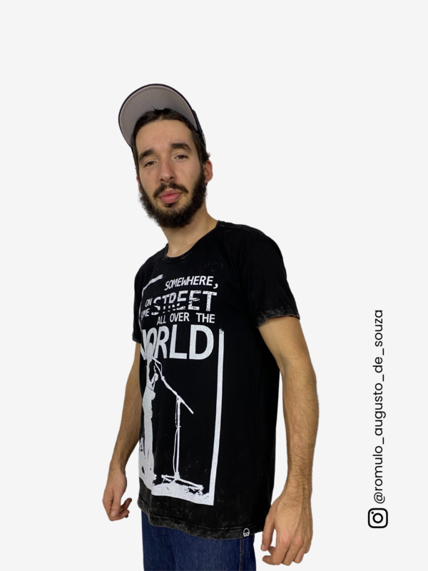 Camiseta Street Music Preta Reativo GIG Groove